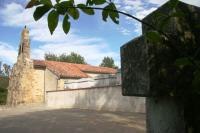 Tomb of Louis de Coma overlooking Baulou church