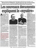 Article in La Depêche du Midi, mentioning the descendants of Saunière