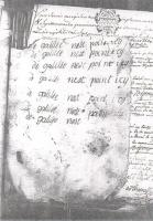 Mysterious writing by Antoine Bigou in the Rennes-le-Château parish register