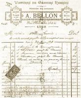 bill from A. Bellon to Saunière for the rent of a carriage