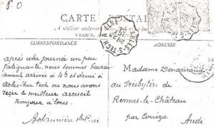 Letter by Bérenger Saunière from Arles-sur-Tech