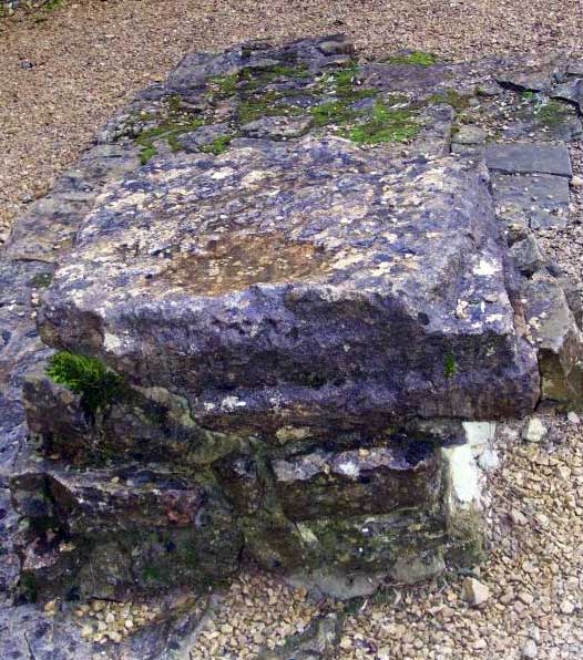 Stones marking the grave of Bernard de Montgaillard, Abbey of Orval