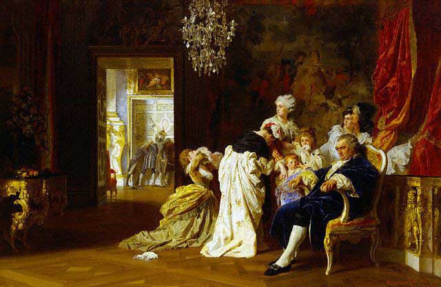 Louis XVI and Marie Antoinette with their Children at Versailles