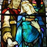 Jesus and the pregnant Mary-Magdalene, Kilmore church, Scotland