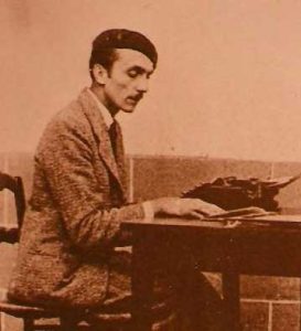 Otto Rahn, writing at his desk in 1934